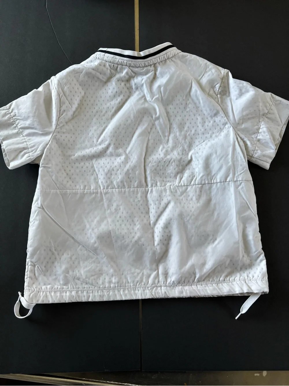 Nike White Kids' Air Short-Sleeve Tee with Contrast Collar